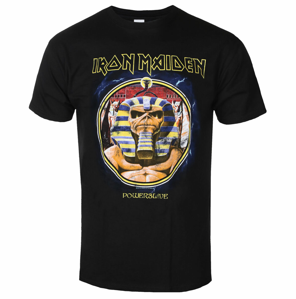 Tee-shirt Métal Pour Hommes Iron Maiden - Powerslave Mummy Circle BL - ROCK OFF - IMTEE130MB XXL