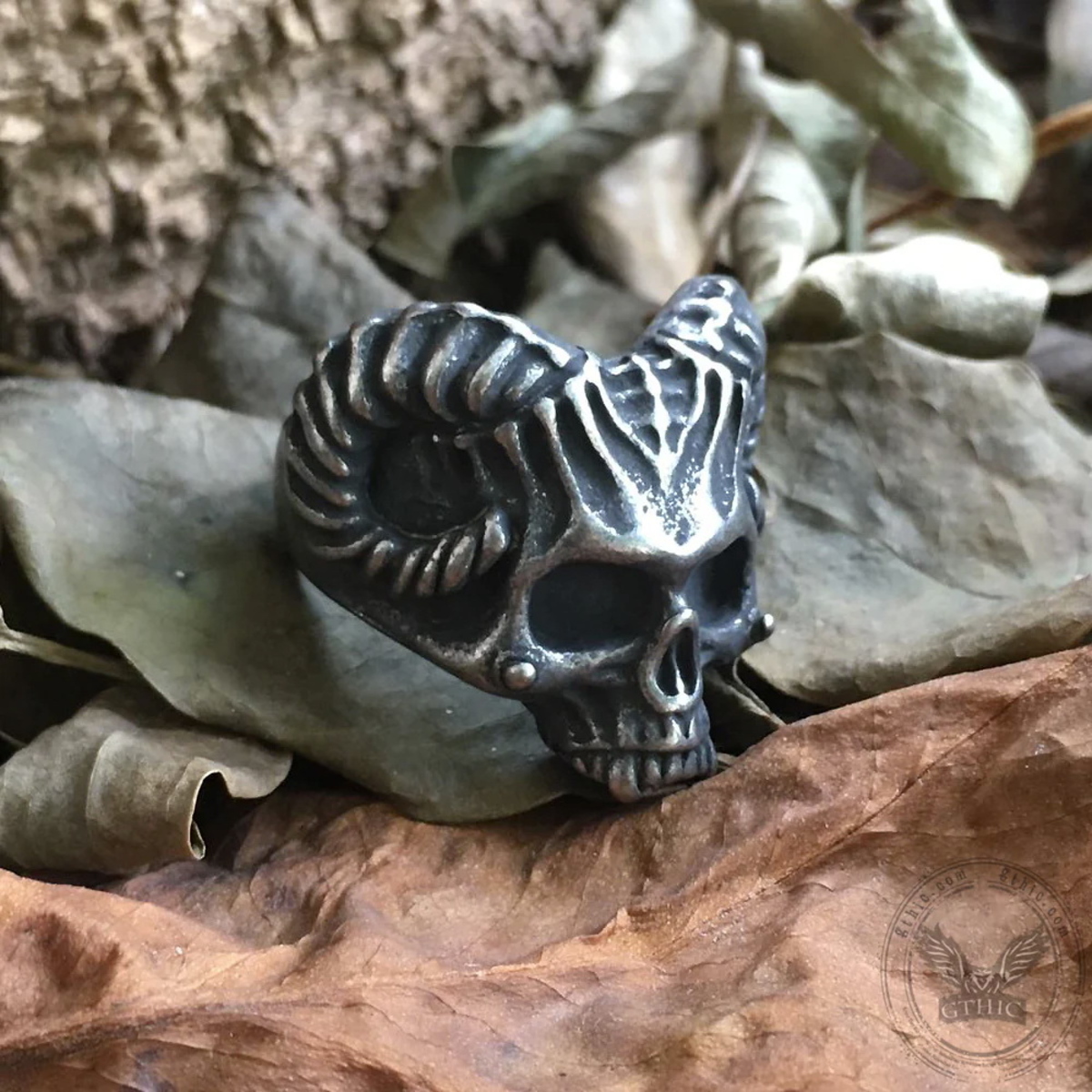 Bague à Cornes De Démon Skull 13