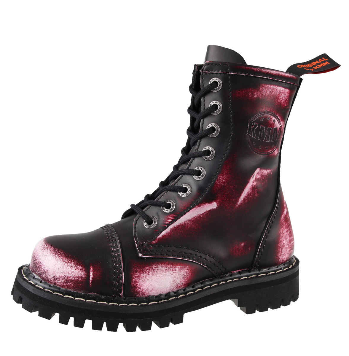 Bottes En Cuir Unisexe - KMM - Vampire Red-080 36