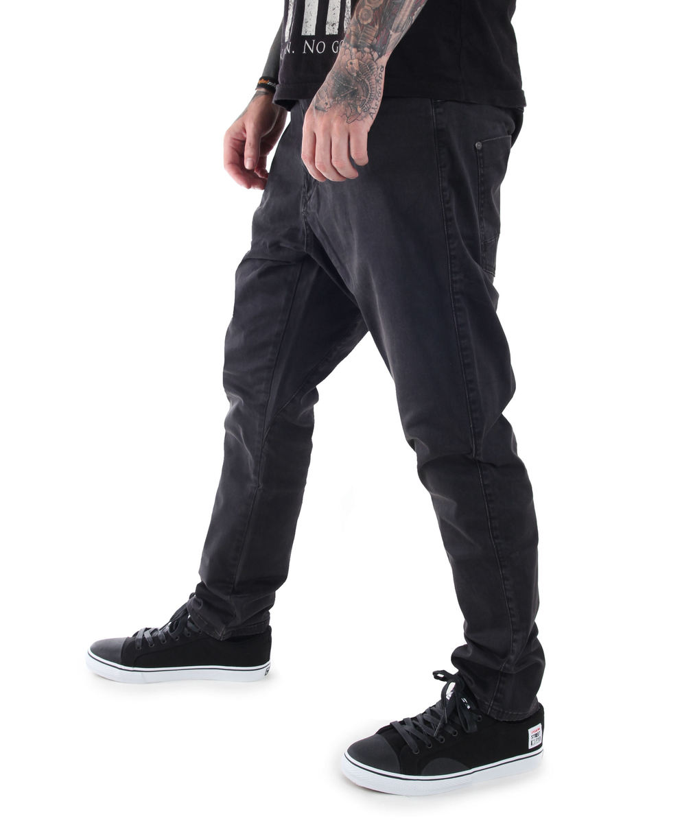 Pantalon Hommes GLOBE - Select Loose Taper - Cru Noir 28