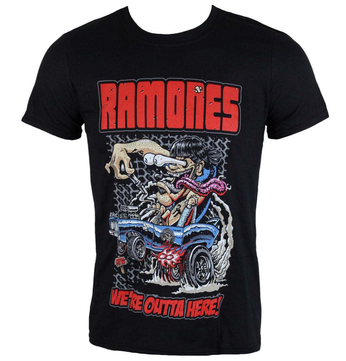 Tee-shirt Métal Pour Hommes Ramones - Outta Here - ROCK OFF - RATS14MB XL