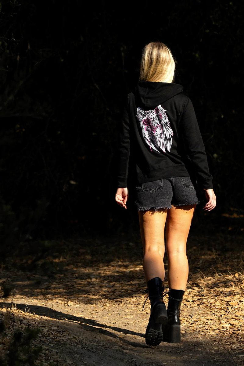 Sweat-shirt Avec Capuche Pour Femmes - SECOND CHANCE - METAL MULISHA - BLK_MWTFZ1004.01 XS