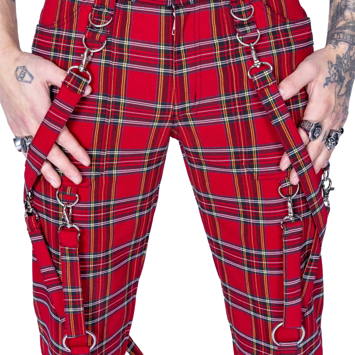 Pantalon Homme HEARTLESS - MIDAS - RED TARTAN 36/34