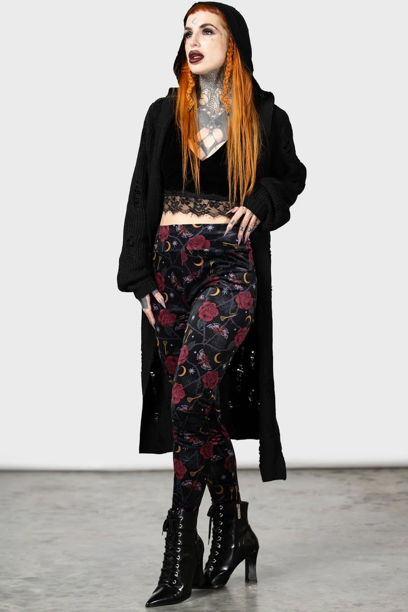 Pantalon Pour Femme (leggings) KILLSTAR - Ora - Noir XS