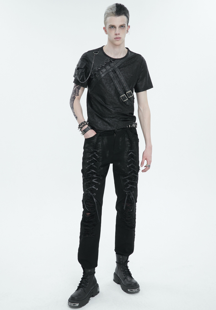 Pantalon Pour Homme DEVIL FASHION - Distressed S