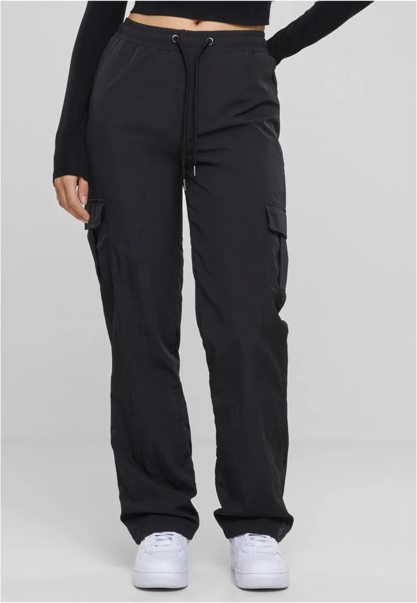 Pantalon pour femme URBAN CLASSICS - Nylon Cargo - Noir XS