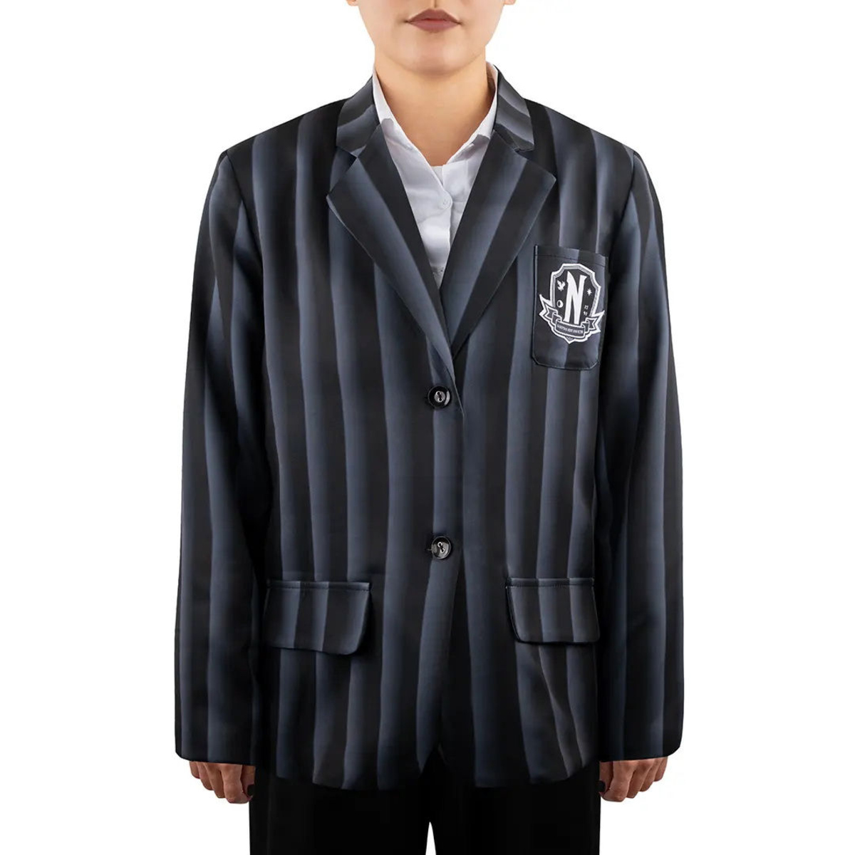 Blazer unisexe WEDNESDAY - NEVERMORE ACADEMY BLACK L