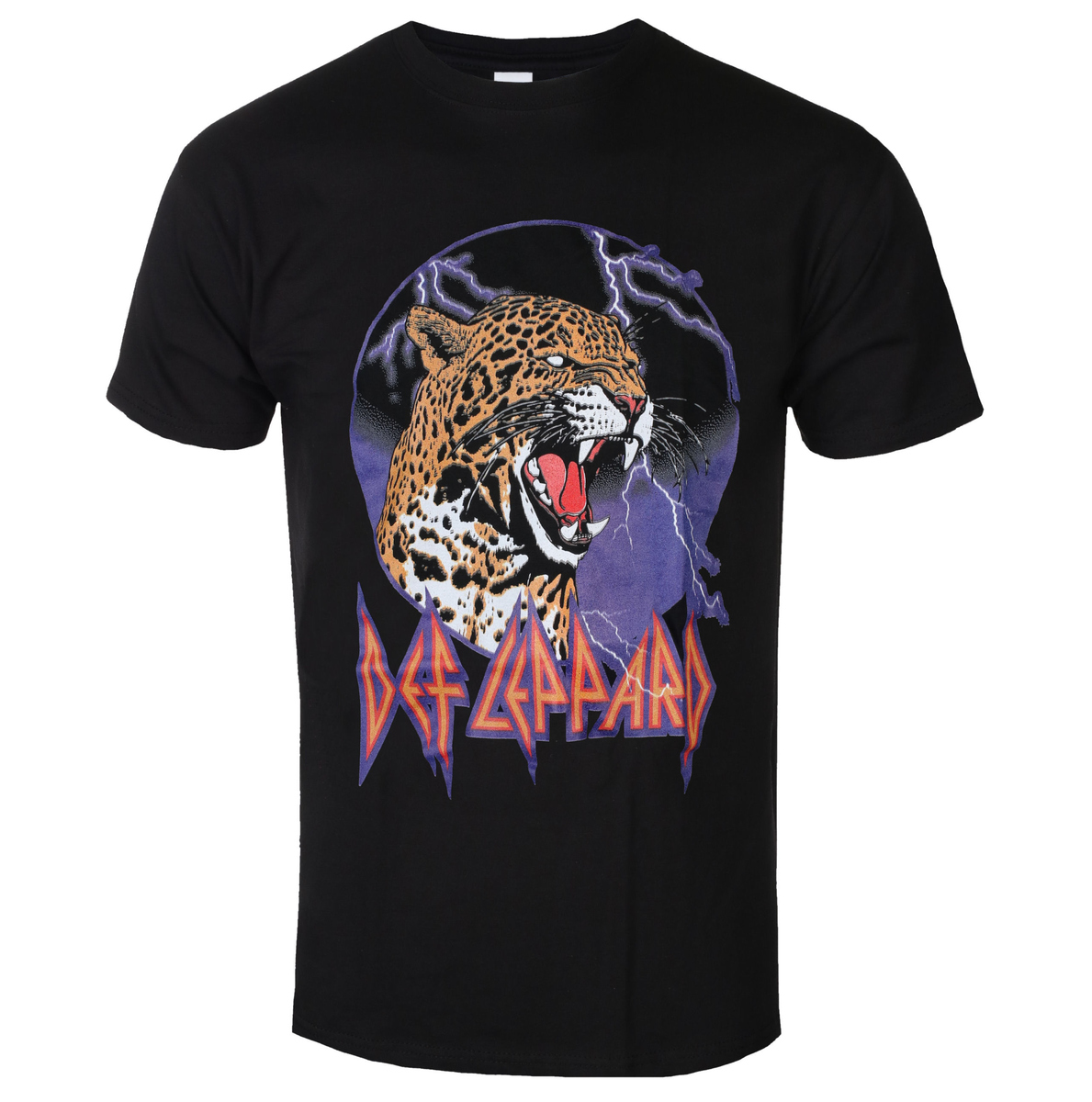 Tee-shirt Métal Pour Hommes Def Leppard - Lightning Leopard - ROCK OFF - DEFLTS29MB XL